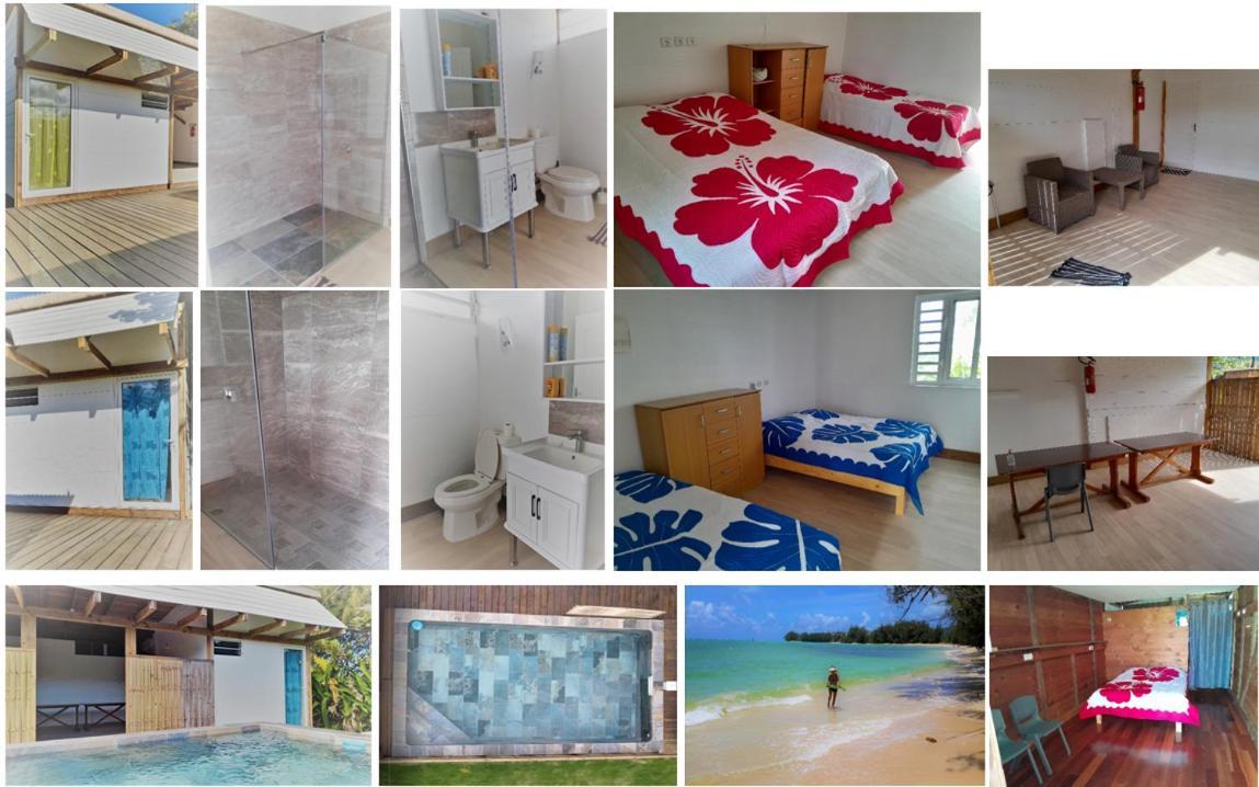 Mara'Ai Le Spot Tubuai Chambre Triple Taahueia Deluxe Sdb Privee Avec Piscine Mataura Kültér fotó